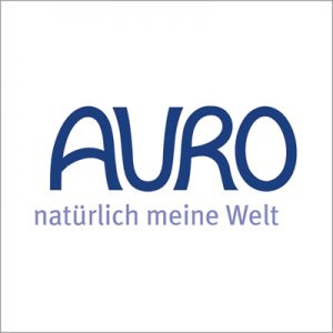 Logo von Auro mit dem Zusatz "natürlich meine Welt".